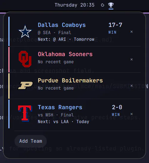 Sportsbar preview