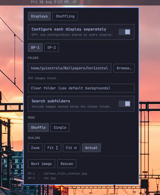 wallpaperOmarchyManager preview