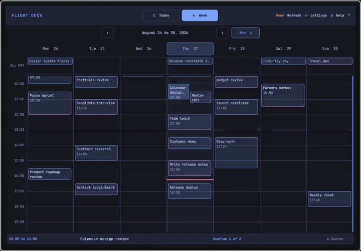 Flight Deck Calendar preview