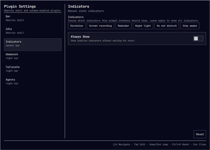 Plugin Settings preview