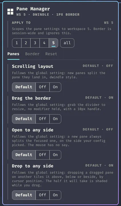 Pane Manager preview