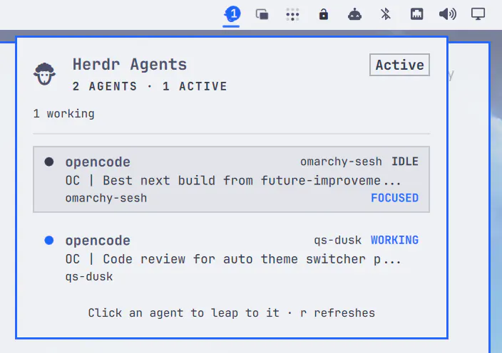 Herdr Agents preview