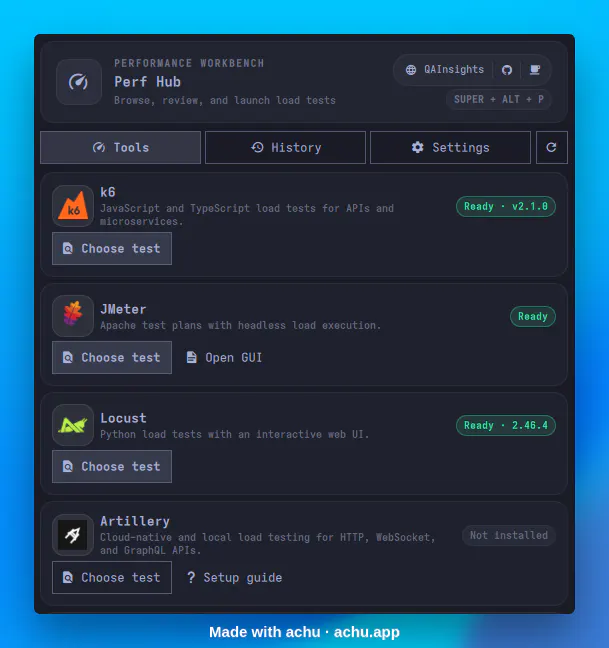 Perf Hub preview