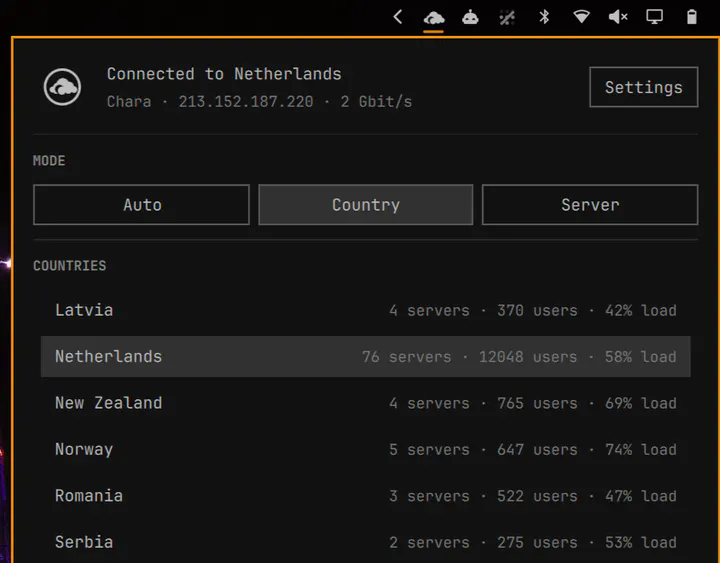 AirVPN preview