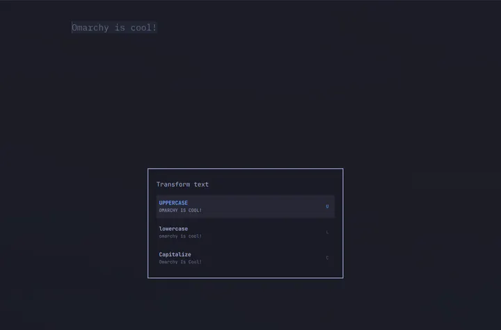 Text Transform preview