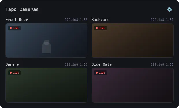 Tapo Cameras preview