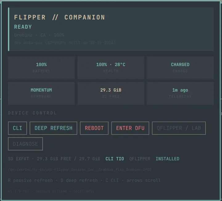 Flipper Companion preview