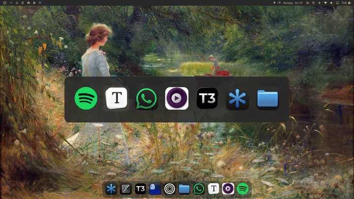 macOS Style Dock preview