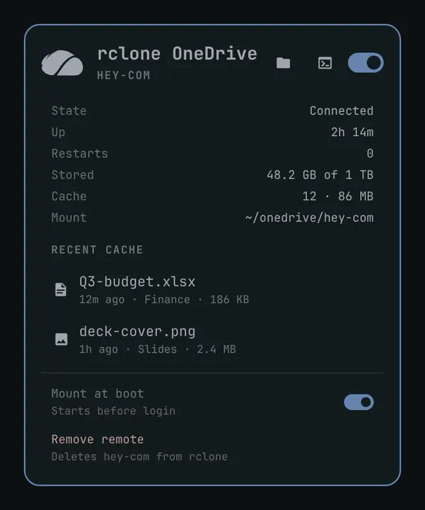 rclone OneDrive preview