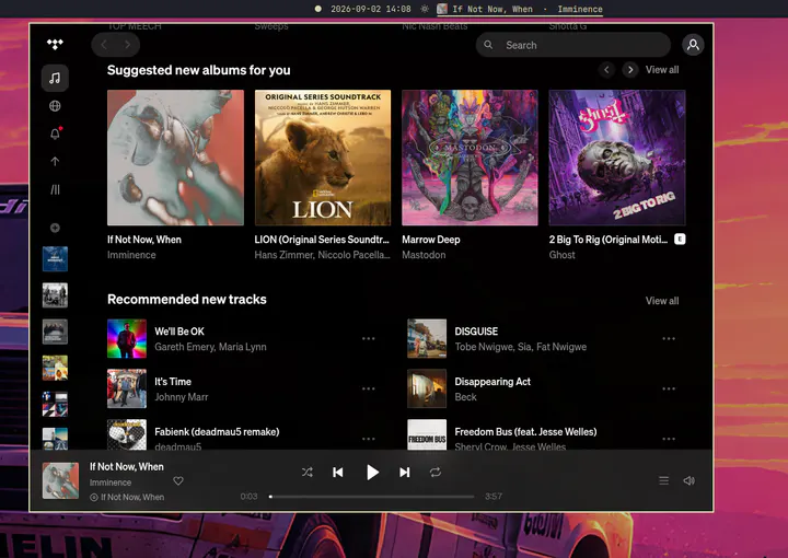 TIDAL Web preview