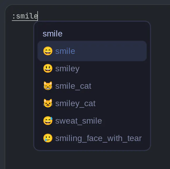 Quick Emoji preview