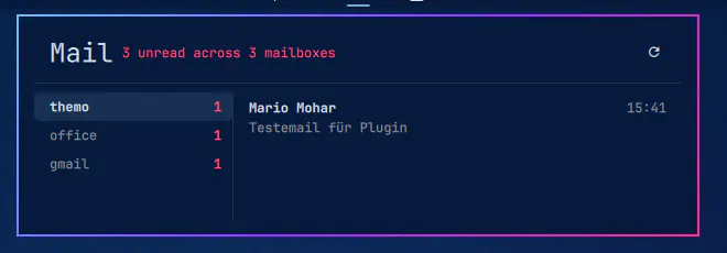 Mail Inbox preview