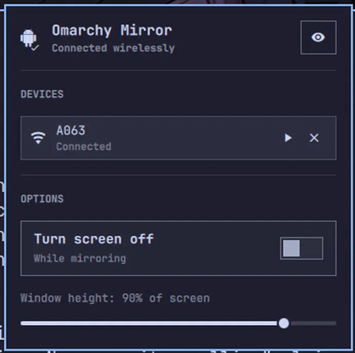 Omarchy Mirror preview