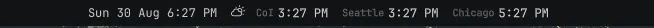 Timezone Bar preview