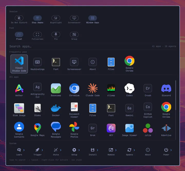App Launcher preview