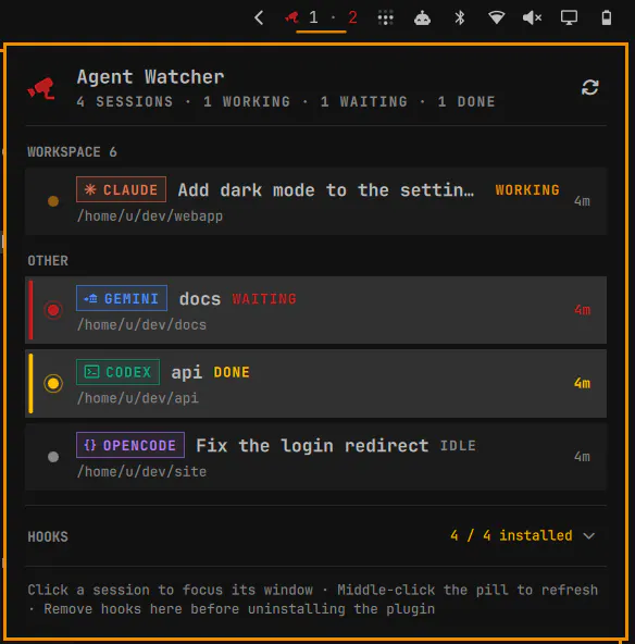 Agent Watcher preview