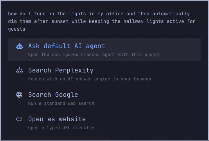 Query Menu preview