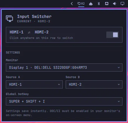 DDC Input Switcher preview