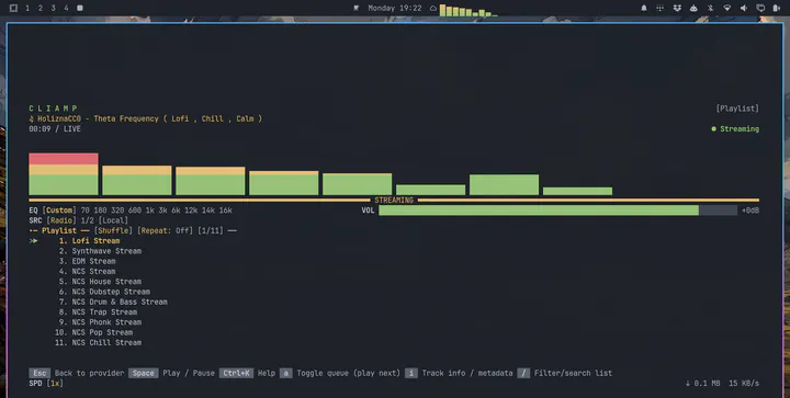 Cliamp Visualiser preview