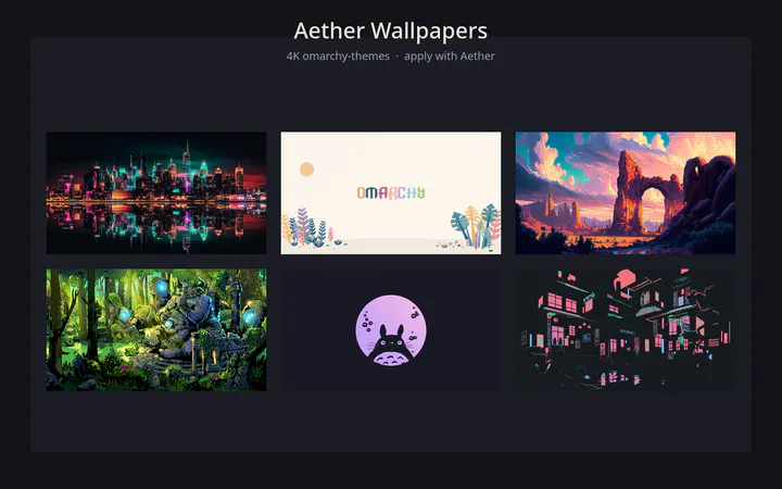 Aether Wallpapers preview