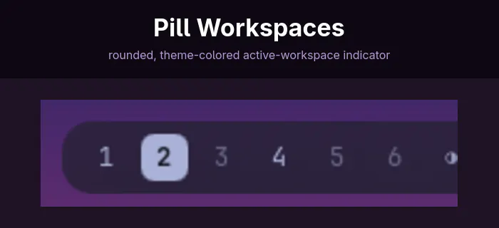 Pill Workspaces preview
