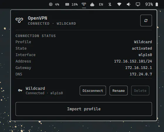 OpenVPN + cert-pass preview