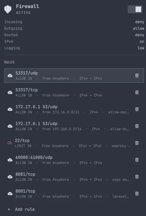 Firewall preview