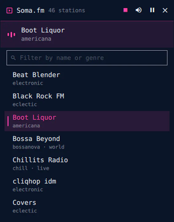Soma.fm preview