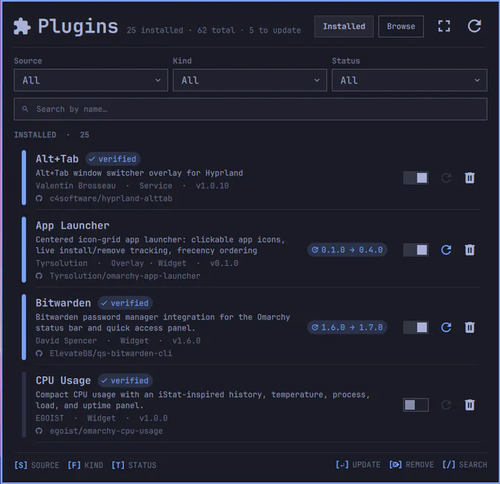 Plugin Manager preview