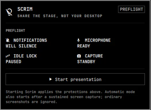 Scrim preview