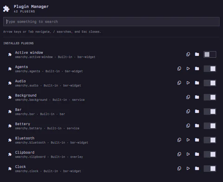 Plugin Manager preview