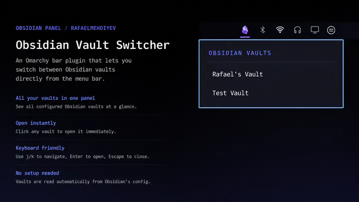 Obsidian Panel preview