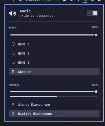 Áudio preview