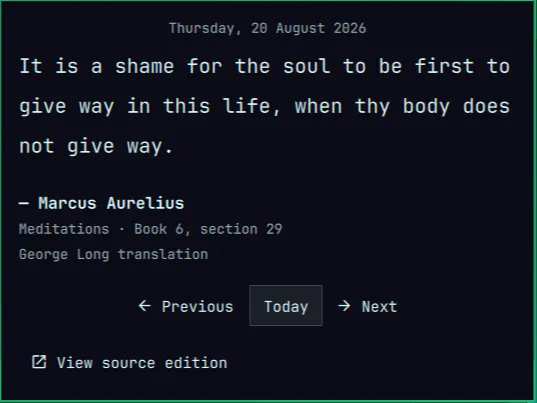 Stoic Meditations preview