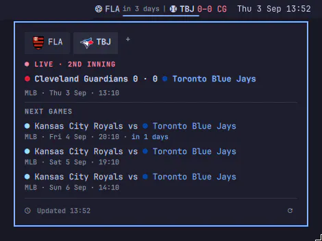 Team Matches preview