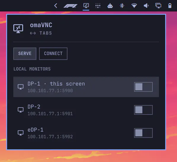 omaVNC preview