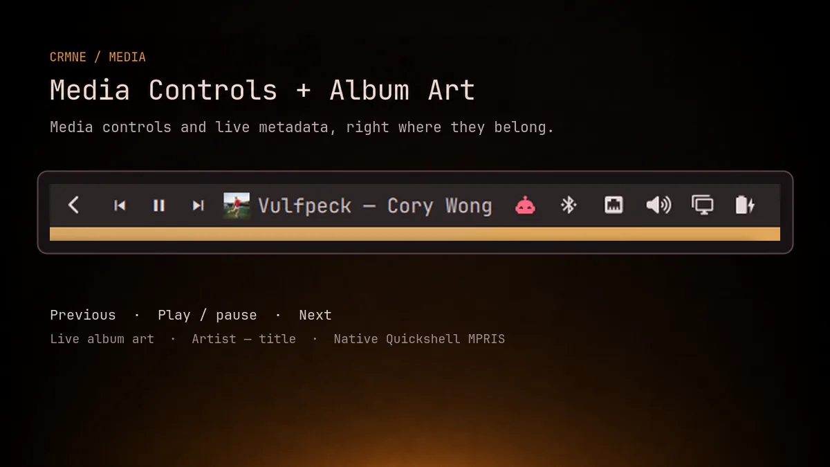 Media Controls + Album Art screenshot