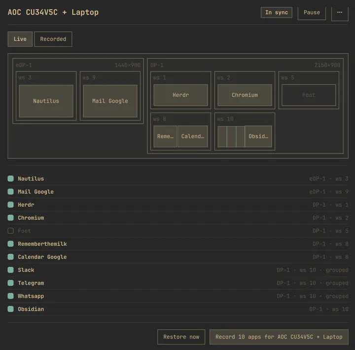 Dock Recall preview