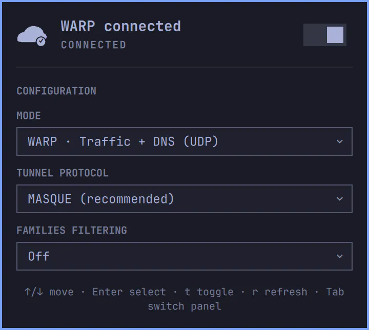 Cloudflare WARP preview