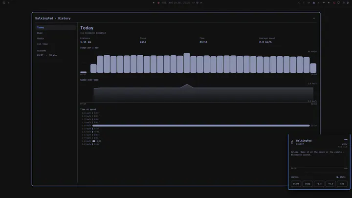 WalkingPad Control preview