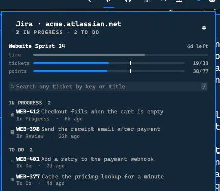Jira preview
