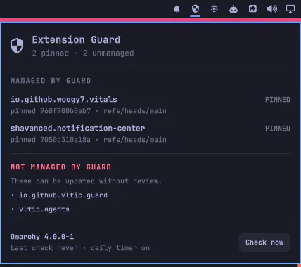 Extension Guard preview