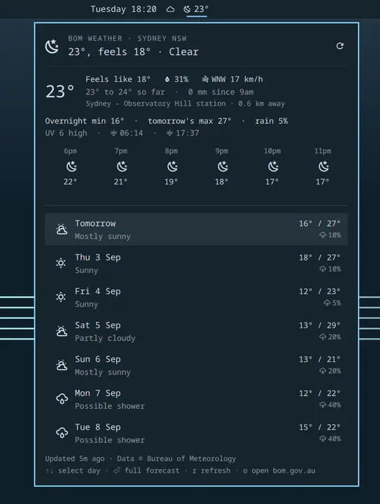 BOM Weather preview