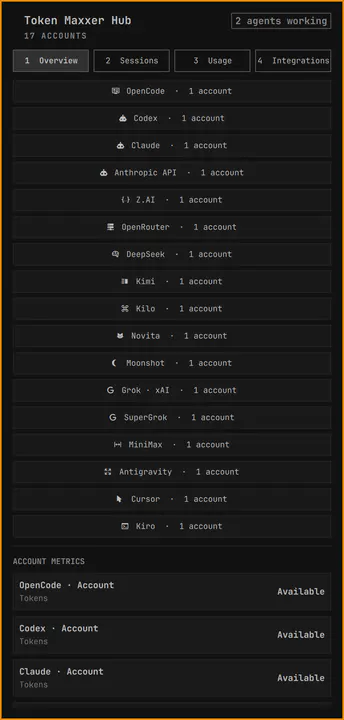 Token Maxxer Hub preview