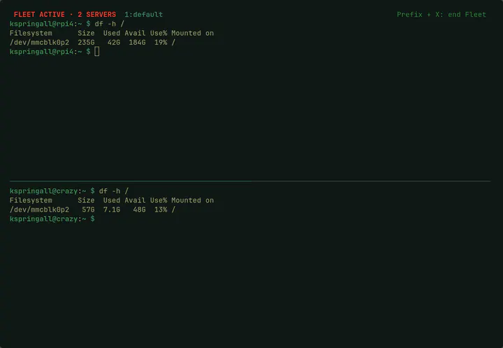 Fleet SSH preview