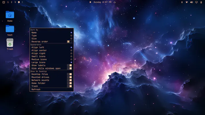 Desktop Icons preview