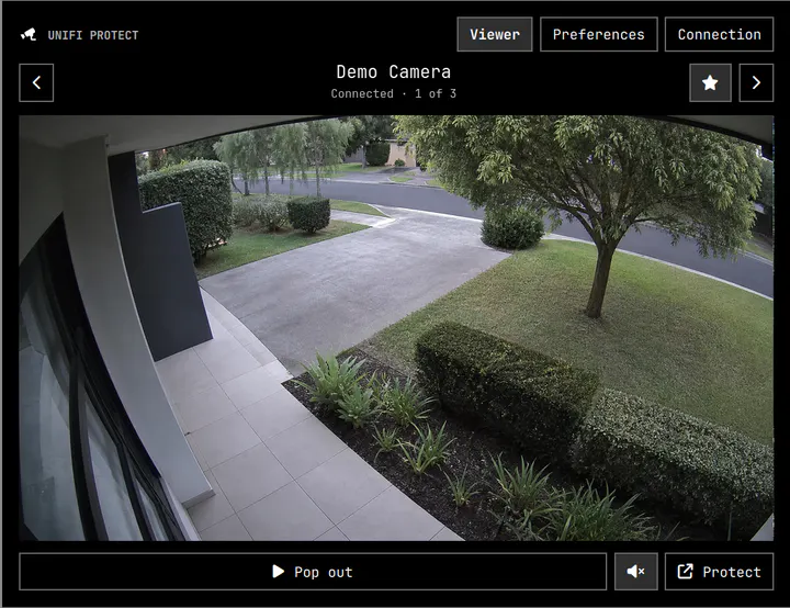 UniFi Protect Viewer preview