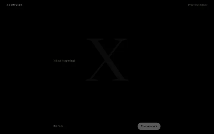 X Composer preview