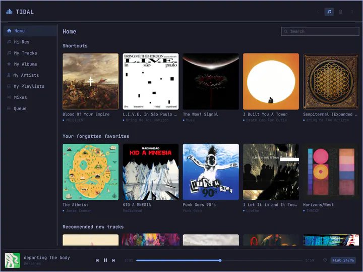 TIDAL preview