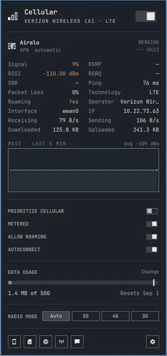 Cellular preview